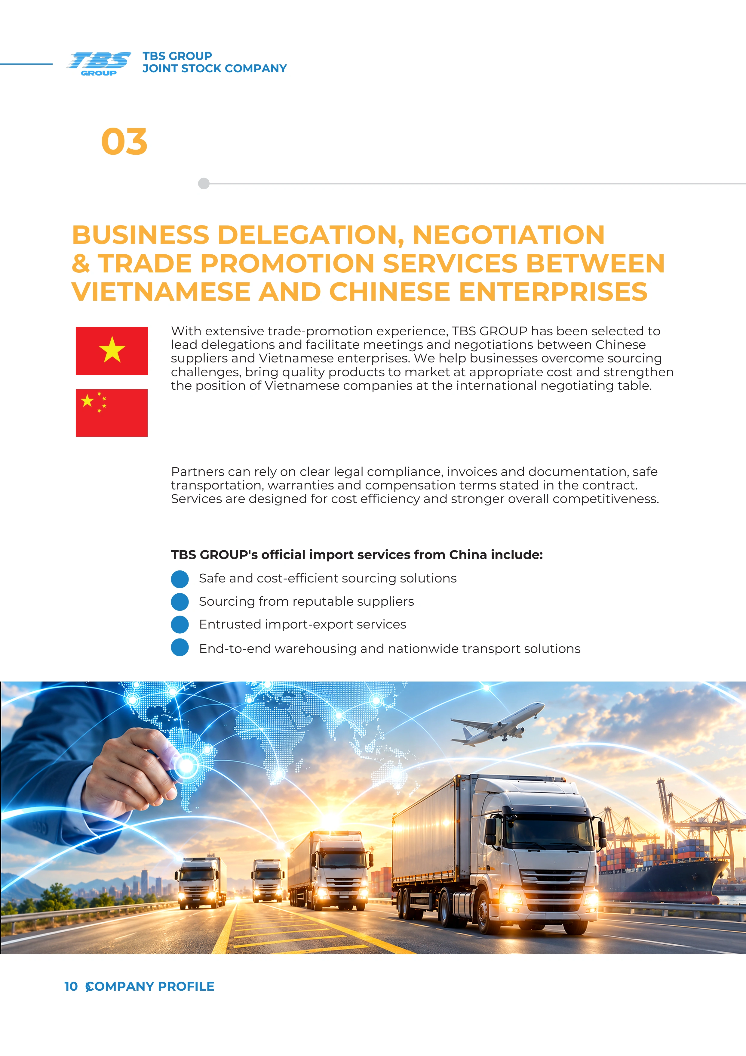 Page 10: Vietnam–China trade delegation services