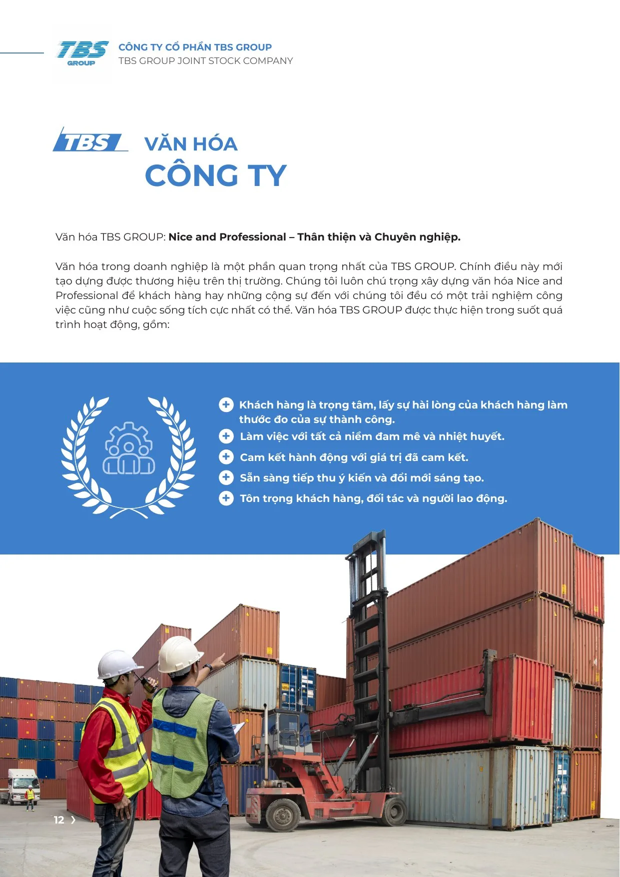 Trang 12: Văn hóa công ty