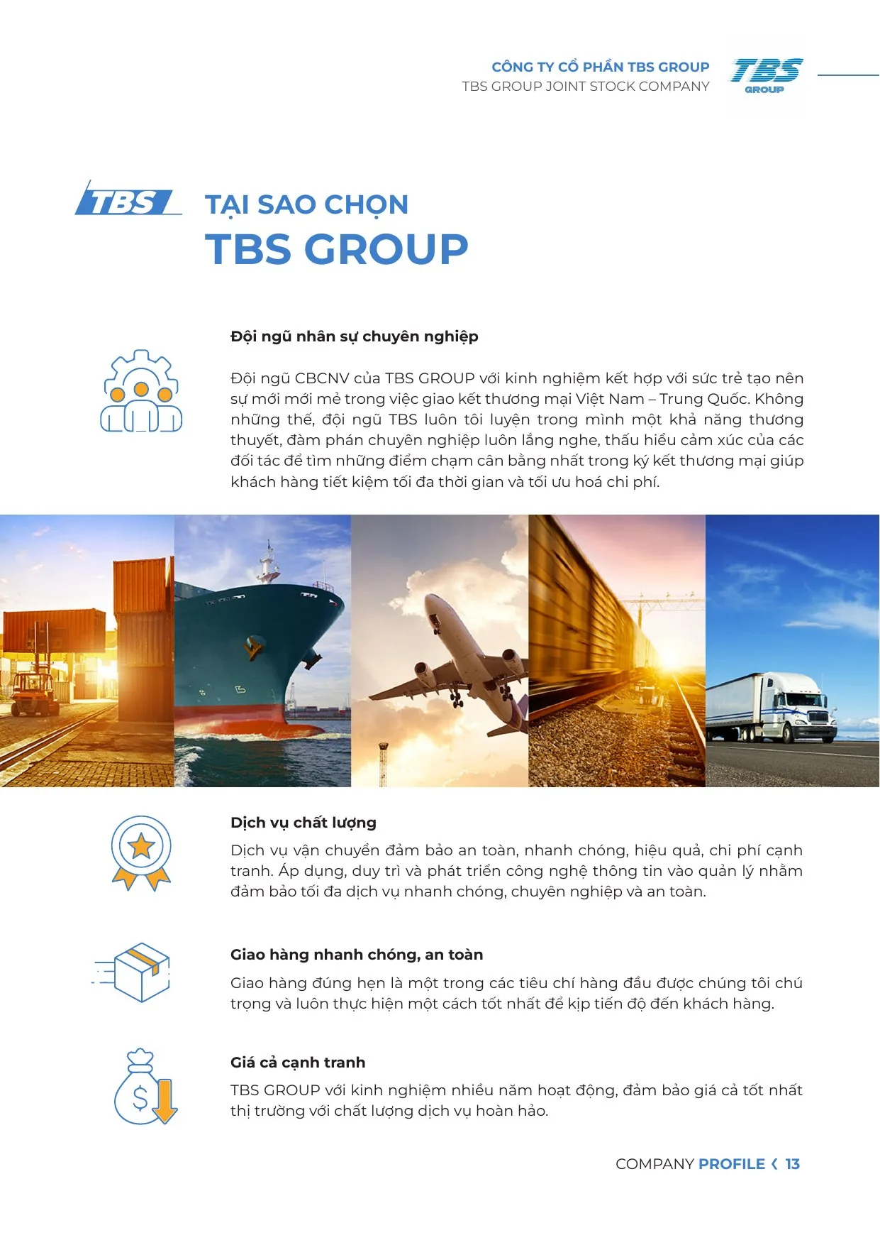 Trang 13: Tại sao chọn TBS Group