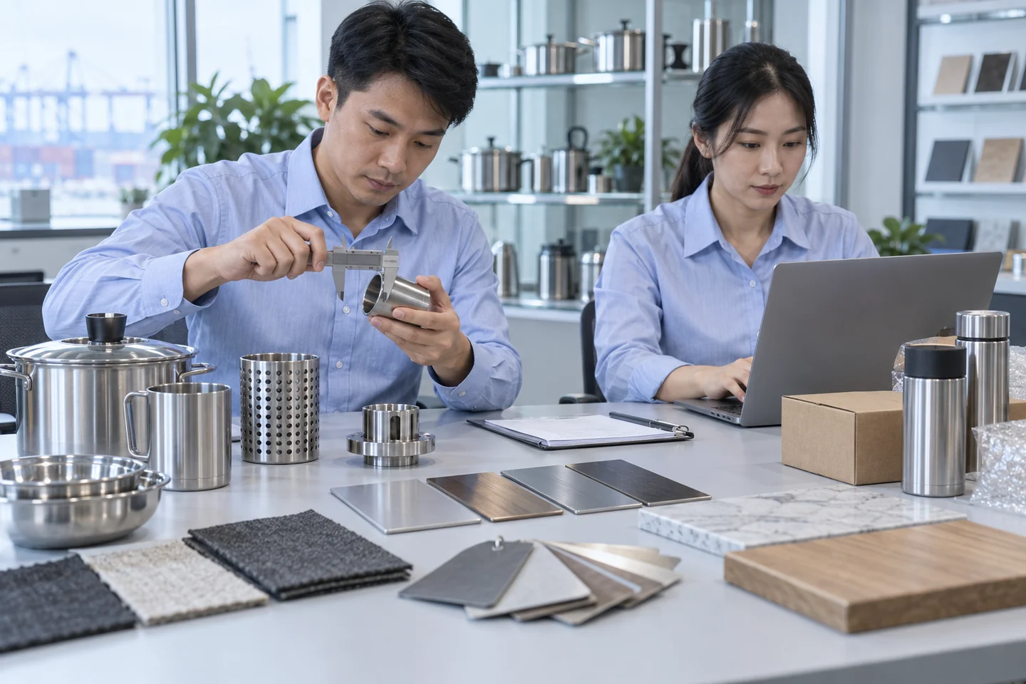 Minh họa đối chiếu mẫu sản phẩm và thông tin nhà cung cấp